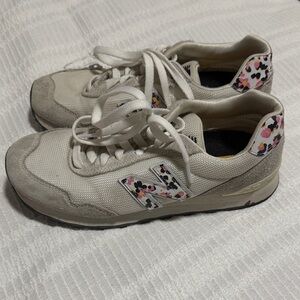 New Balance Women's Beige Floral Sneakers